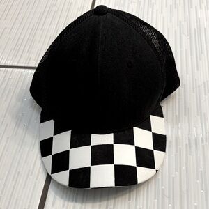 Black and White Checkered Cap